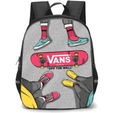Skating Vans Case Backpack StudentPack - Vans Skateboard Cartoon Art Background