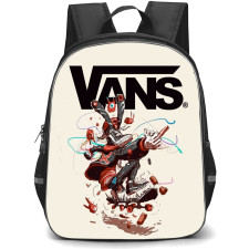 Skating Vans Case Backpack StudentPack - Vans Skateboarding Cartoon Art