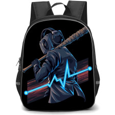 Skibidi Toilet Speakerman Backpack StudentPack - Speakerman Holding Baseball Bat Poster