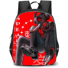 Skibidi Toilet Speakerman Backpack StudentPack - Speakerman On Red Background