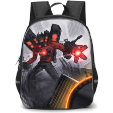 Skibidi Toilet Titan Speakerman Backpack StudentPack - Titan Speakerman Pencil Sketch Art Poster