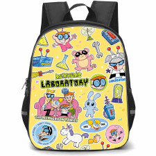 SkinnyDip Cartoon Network Backpack School Bag StudentPack - Cartoon Network x SkinnyDip Dexters Laboratory Sticker Collage Poster