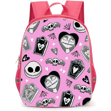 SkinnyDip Disney Backpack School Bag StudentPack - Disney x Skinnydip Sally Pink Goth Pattern Art Poster
