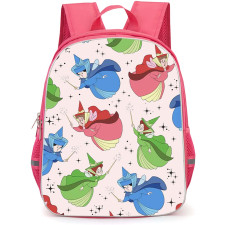 SkinnyDip Disney Backpack School Bag StudentPack - Disney x Skinnydip Sleeping Beauty Fairies Flora Fauna Merryweather Cute Magic Poster