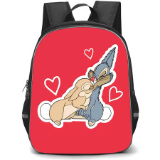 SkinnyDip Disney Backpack School Bag StudentPack - Disney x Skinnydip Thumper Bambi Love Hearts Red Cute Valentine Poster