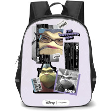 SkinnyDip Disney Pixar Backpack School Bag StudentPack - Disney Pixar x Skinnydip Roz Monsters Inc Watching You Collage Poster
