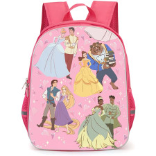 SkinnyDip Disney Princess Backpack School Bag StudentPack - Disney Princess x Skinnydip Princess Couples Pink Romantic Poster