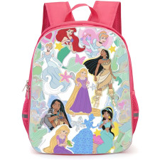 SkinnyDip Disney Princess Backpack School Bag StudentPack - Disney Princess x Skinnydip Princess Sticker Collage Glitter Pastel Poster