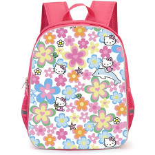 SkinnyDip Hello Kitty Backpack School Bag StudentPack - Hello Kitty x Skinnydip Retro Beach Flower Poster