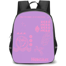 SkinnyDip Hercules Backpack School Bag StudentPack - Hercules x Skinnydip Hercules Zero To Hero Purple Retro Poster