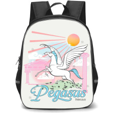 SkinnyDip Hercules Backpack School Bag StudentPack - Hercules x Skinnydip Pegasus Retro Greek Mythology Pastel Poster