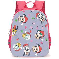 SkinnyDip Mickey Backpack School Bag StudentPack - Mickey x Skinnydip Disney Christmas Mickey Minnie Donald Goofy Lights Poster