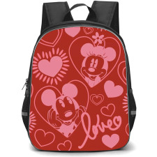 SkinnyDip Mickey Backpack School Bag StudentPack - Mickey x Skinnydip Minnie Hearts Love Red Poster