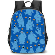 SkinnyDip Sesame Street Backpack School Bag StudentPack - Sesame Street x Skinnydip Cookie Monster Cookies Blue Poster