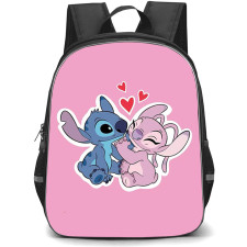 SkinnyDip Stitch Backpack School Bag StudentPack - Stitch x Skinnydip Angel Love Pink Cute Couple Poster