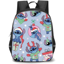 SkinnyDip Stitch Backpack School Bag StudentPack - Stitch x Skinnydip Christmas Sweater Holiday Pattern Blue Poster
