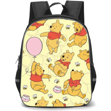 SkinnyDip Winnie The Pooh Backpack School Bag StudentPack - Winnie The Pooh x Skinnydip Honey Bee Balloon Cute Yellow Pattern Art Poster
