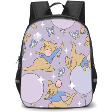 SkinnyDip Winnie The Pooh Backpack School Bag StudentPack - Winnie The Pooh x Skinnydip Roo Balloon Butterfly Purple Poster