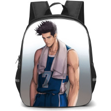 Slam Dunk Sendou Akira Backpack StudentPack - Slam Dunk Sendou Akira Standing With Towel On Shoulder Poster