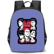 Slam Dunk Backpack StudentPack - The First Slam Dunk Character Sticker On Purple Background