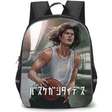 Slam Dunk Hisashi Mitsui Backpack StudentPack - Slam Dunk Hisashi Mitsui Anime Art Poster
