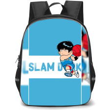 Slam Dunk Rukawa Kaede Backpack StudentPack - Slam Dunk Rukawa Kaede Chibi Art On Sky Background
