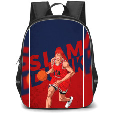 Slam Dunk Sakuragi Hanamichi Backpack StudentPack - Slam Dunk Sakuragi Hanamichi Dribbling Minimalist Art Poster