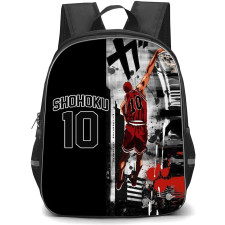 Slam Dunk Sakuragi Hanamichi Backpack StudentPack - Slam Dunk Sakuragi Shohoku 10 Dunking Painting Poster
