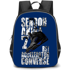 Slam Dunk Backpack StudentPack - Slam Dunk Sendoh Akira 7 RS1 Accelerator Converse Blue Background Poster