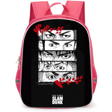 Slam Dunk Backpack StudentPack - Slam Dunk Shohoku Players Eyes Frame Art Black Background
