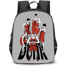 Slam Dunk Backpack StudentPack - Slam Dunk Shohoku Players Standing On Gray Background