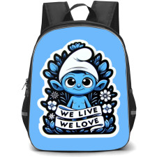 Smurf Cat Backpack StudentPack - Blue Body Smurf Cat Portrait