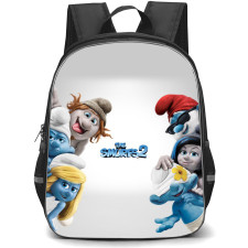 The Smurfs Backpack StudentPack - Border Layout Minimalist Poster