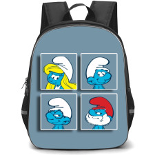 The Smurfs Backpack StudentPack - Characters Framing Collage Art