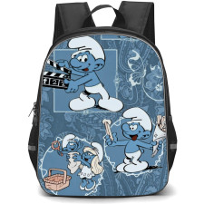 The Smurfs Backpack StudentPack - Smurfs Diverse Roles Collage Art