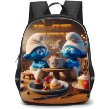 The Smurfs Backpack StudentPack - Smurfs Sharing Frappe and Desserts