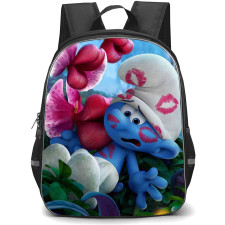 The Smurfs Backpack StudentPack - Smurf Caught by Kissing Flower Portrait