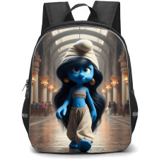 The Smurfs Smurfette Backpack StudentPack - Smurfette Walking Inside the Church