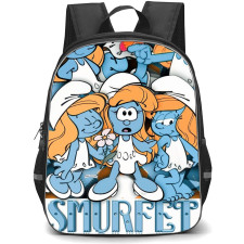 The Smurfs Backpack StudentPack - Smurfette Collage Art
