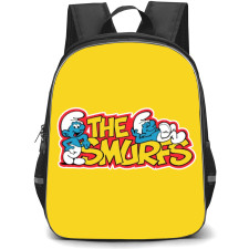 The Smurfs Backpack StudentPack - Yellow & Red Title Sticker Art