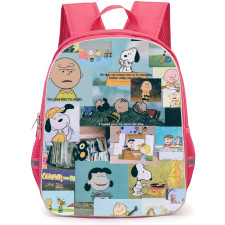 Snoopy Charlie School Backpack StudentPack - Charlie Character Collage