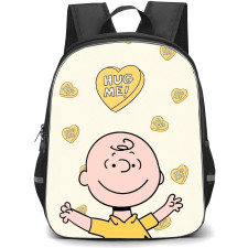 Snoopy Charlie School Backpack StudentPack - Charlie Hug Me