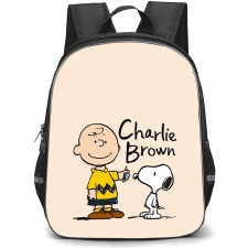 Snoopy School Backpack StudentPack - Charlie And Snoopy Giving Pencil