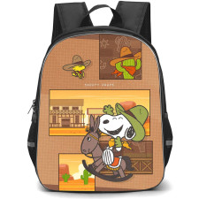 Snoopy School Backpack StudentPack - Cowboy Cartoon Art