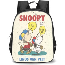 Snoopy School Backpack StudentPack - Linus And Snoopy Vintage Sleeping