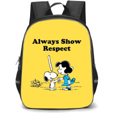 Snoopy School Backpack StudentPack - Lucy And Snoopy Always Show Respect