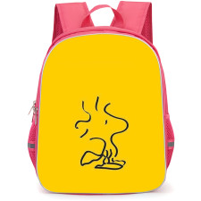 Snoopy Woodstock School Backpack StudentPack - Woodstock Line Art Portrait
