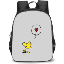 Snoopy Woodstock School Backpack StudentPack - Woodstock Thinking Heart Sticker