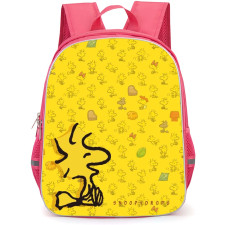Snoopy Woodstock School Backpack StudentPack - Woodstock Yellow Pattern Background