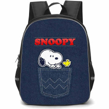 Snoopy School Backpack StudentPack - Woodstock And Snoopy In Pocket Portrait
